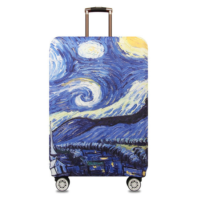 World Map Design Luggage Protective Cover Travel Suitcase Shop kitchen home