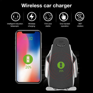 Wireless Car Charger Infrared Automatic Sensor Clamping