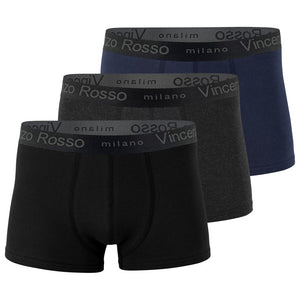 Vincenzo Rosso® men's retro shorts from coton 3 pack