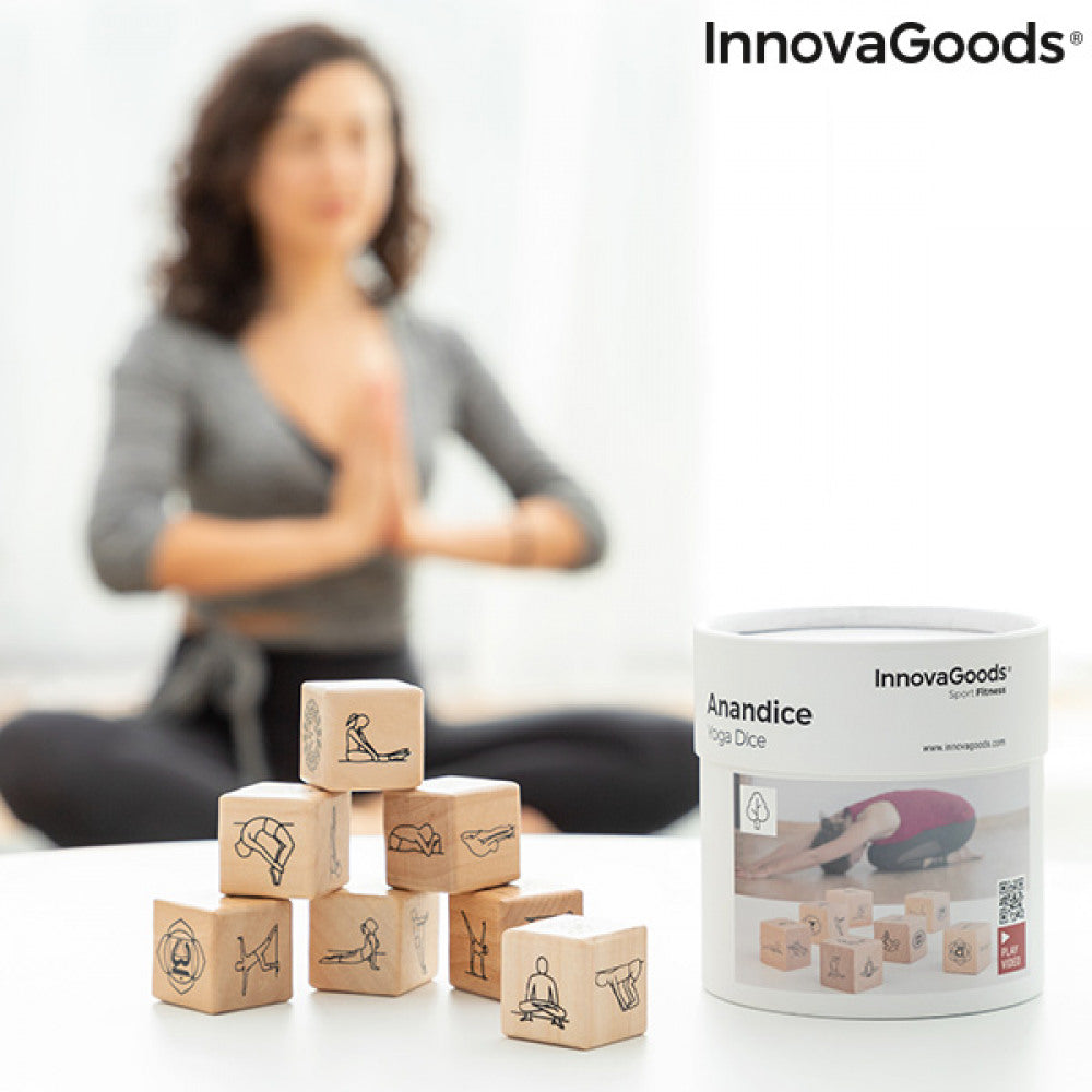 Yoga Dice Game Anandice InnovaGoods 7 Pieces Shop kitchen home